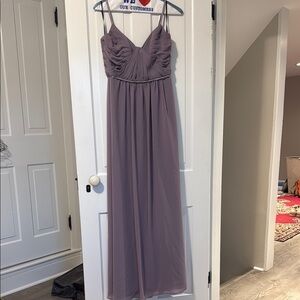 Sorella Vita Dusty Lavender Evening Gown Bridesmaid Dress Size 12 EUC